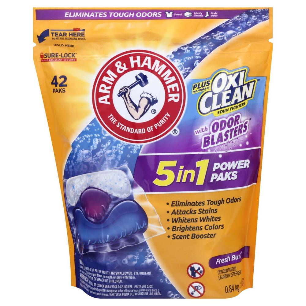 Arm & Hammer Plus Oxiclean Stain Fighters With Odor Blasters Fresh Burst Laundry Detergent