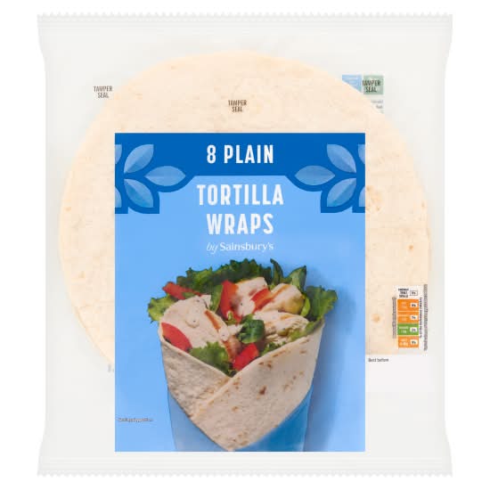 Sainsbury's Plain Tortilla Wraps (8 pack)