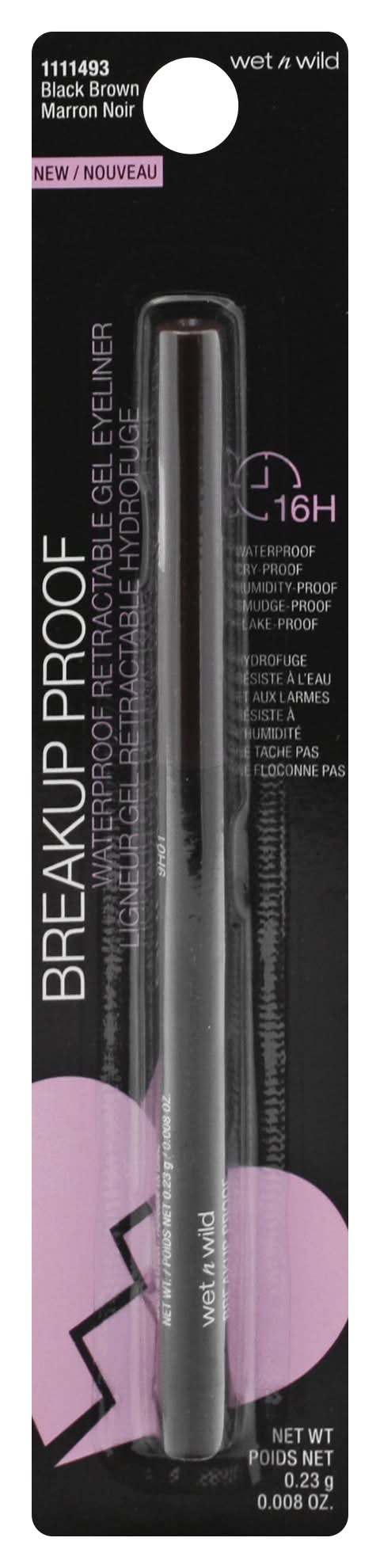 wet n wild Gel Eyeliner, Black-Brown (0.23 g)
