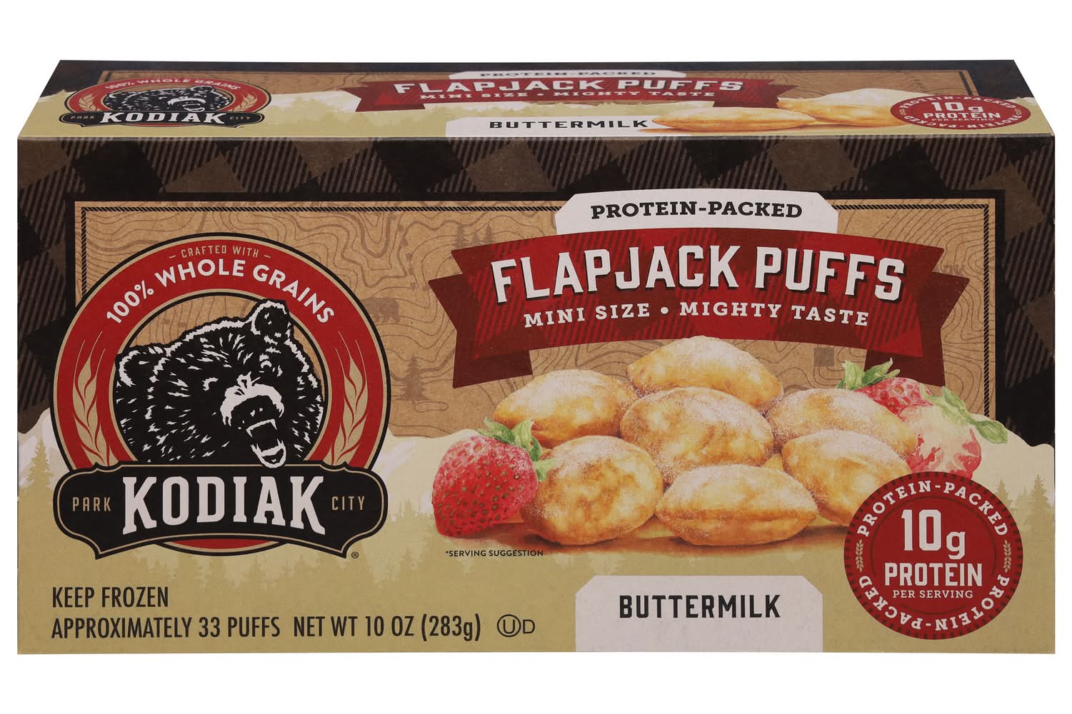 Kodiak Mini Size Buttermilk Flapjack Puffs (10 oz)