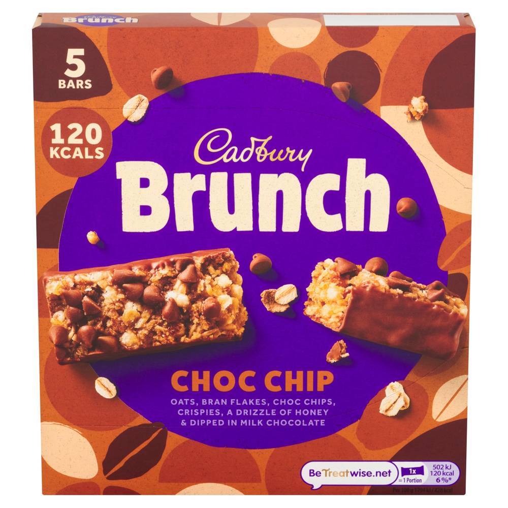 Cadbury Choc Chip Brunch Bar (5 pack)