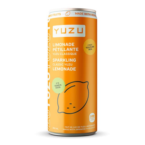 LIMONADE PÉTILLANTE YUZU 355 ml / YUZU SPARKLING LIMONADE 355ml