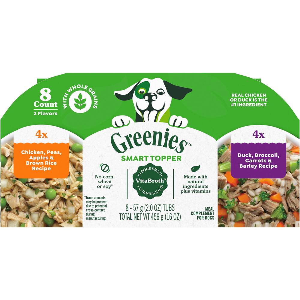 Greenies Smart Topper Wet Mix in Dogs Variety pack (8 x 2 oz)