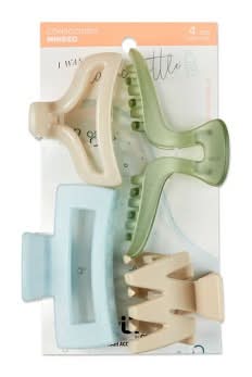 Scunci Consciously Minded Claw Clips (4 ct)