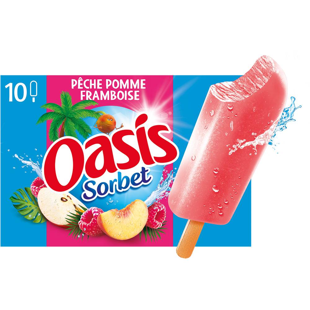 Oasis - Glace sorbet pêche pomme framboise (10)