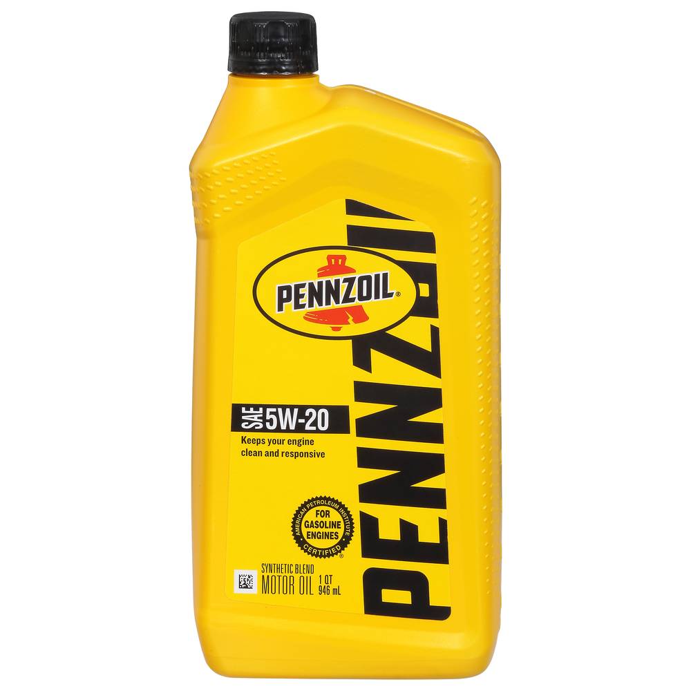 Pennzoil Sae 5w-20 Synthetic Blend Motor Oil