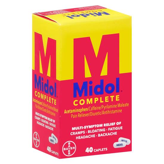 Midol Complete Acetaminophen Multi-Symptom Pain Reliever (40 ct)