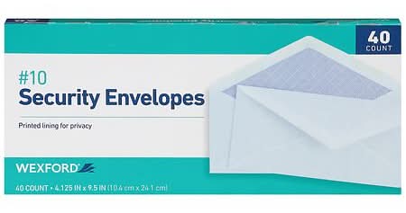 Wexford Security Envelopes (40 ct)