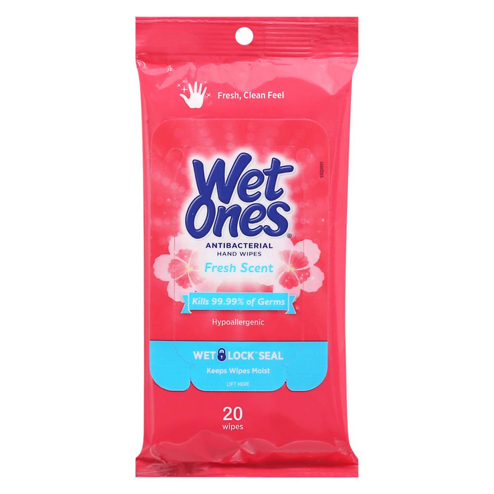 Wet Ones Antibacterial Fresh Scent Hand Wipes