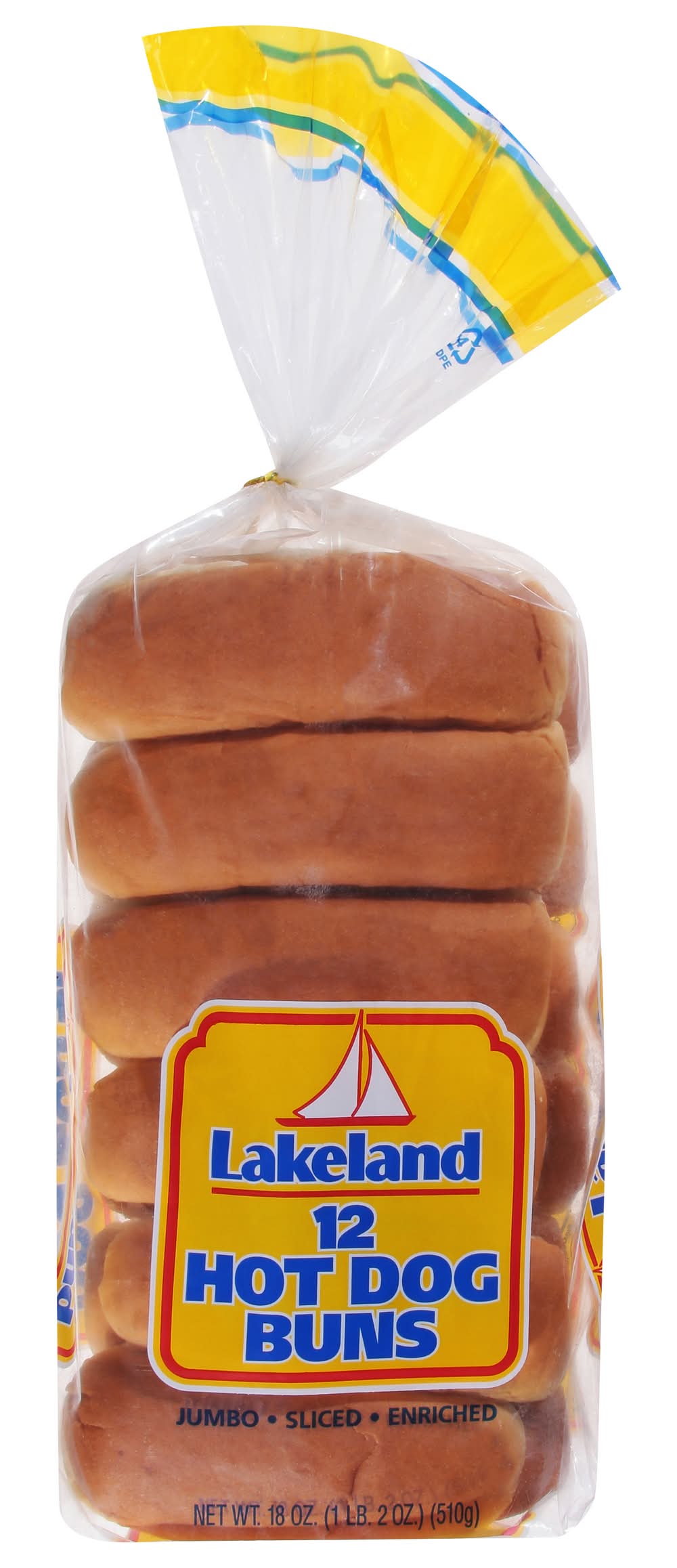 Lakeland Hot Dog Buns (18 oz, 12 ct)