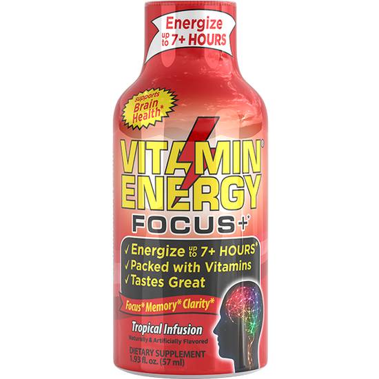 Vitamin Energy Focus Plus Tropical Infusion 1.93oz