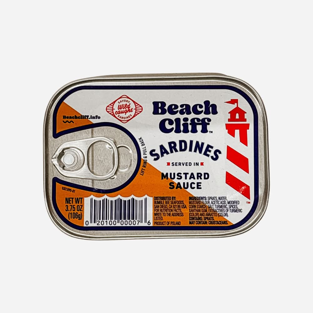 Beach Cliff Sardines In Mustard 3.75 Oz