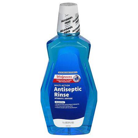 Walgreens Multi-Action Antiseptic Rinse Alcohol Free Mouthwash