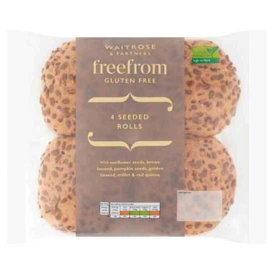 Waitrose Free From Seeded Rolls (4 ct)
