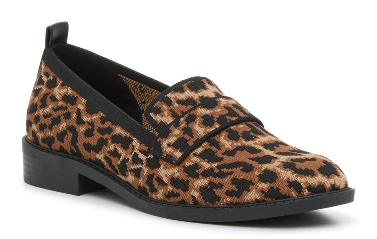 Kelly & Katie Dottia Loafer (Brown/Black Leopard Print Medium - 11)