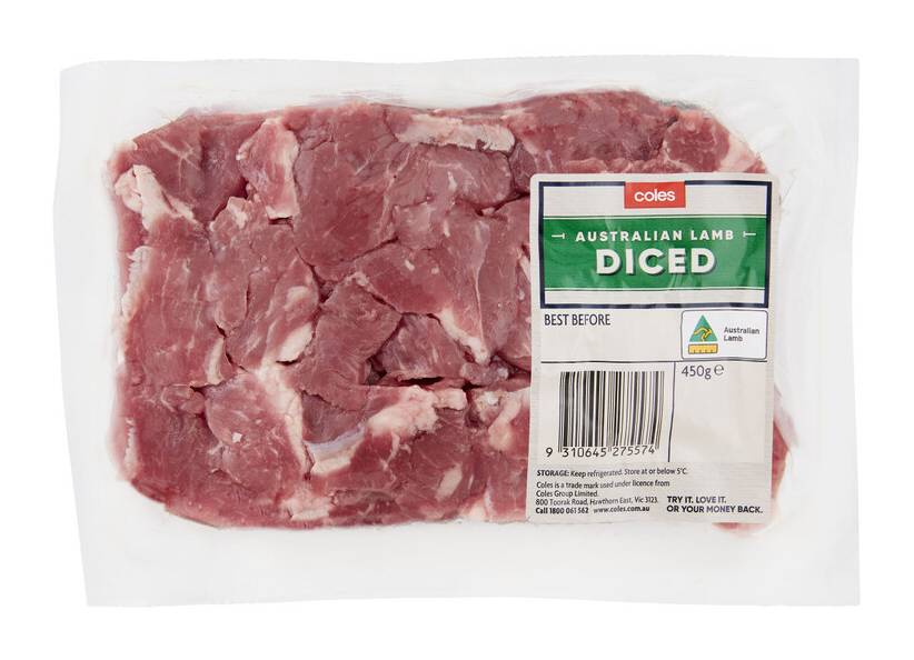 Coles Leg Diced Lamb (450g)