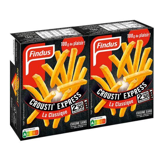 Findus - Crousti'express frites classiques (2 pièces)