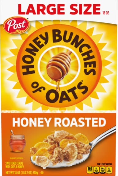 Honey Bunches Of Oats Crunchy Cereal, Honey Roasted (18 oz)