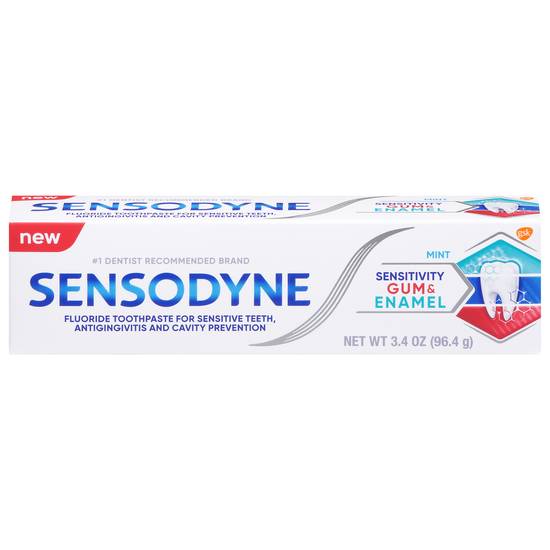 Sensodyne Mint Toothpaste Sensitivity Gum and Enamel