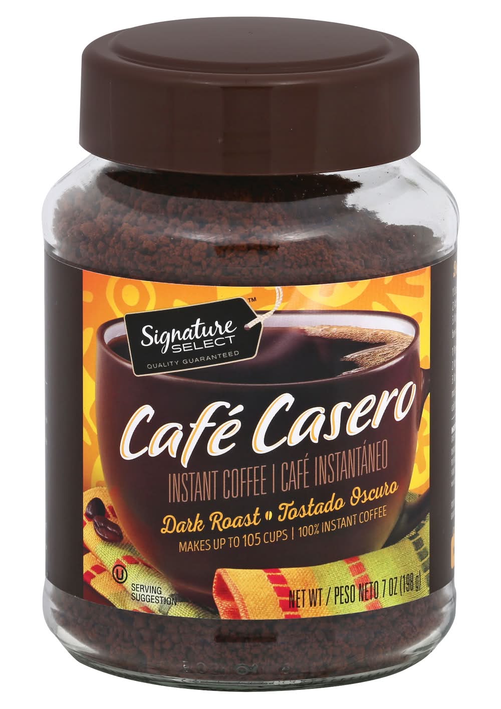 Signature Select Cafe Casero Dark Roast Instant Coffee (7 oz)