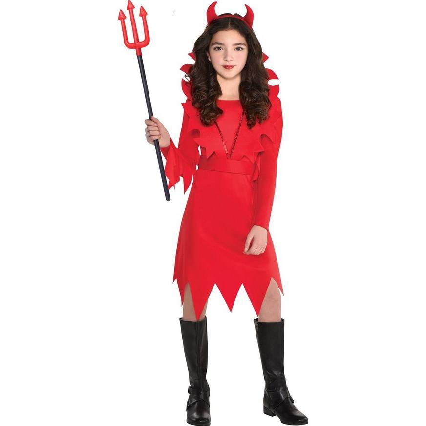 Girls Devious Devil Costume - Size - M