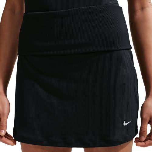 Nike Womens NSW Chill Knit Rib Skirt - Sail/Black Size S