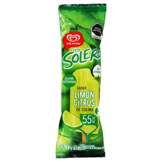 Holanda paleta helada solero citrus limón