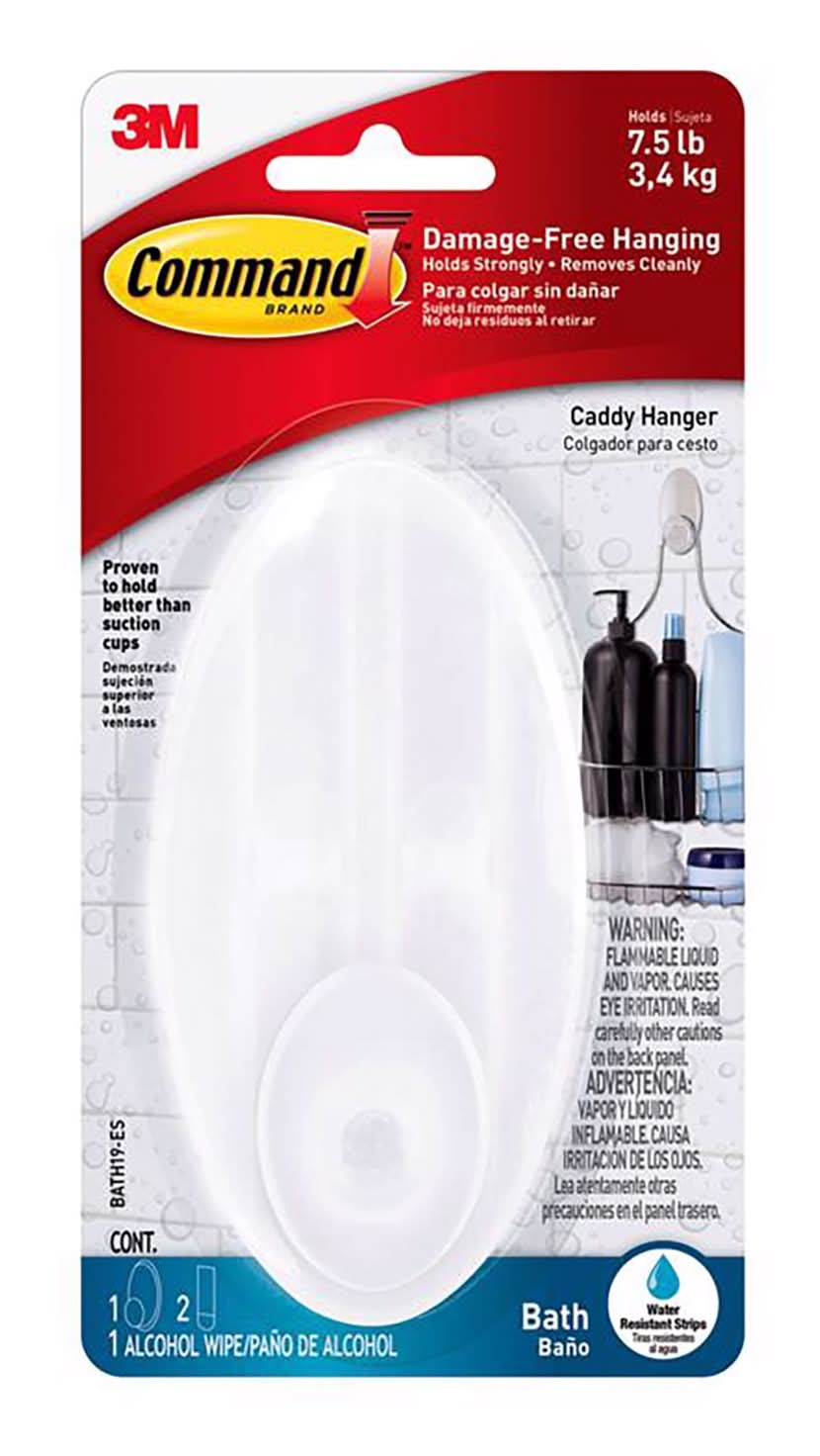 3M Command Large Plastic Caddy Hanger 5 In. L 1 Pk
