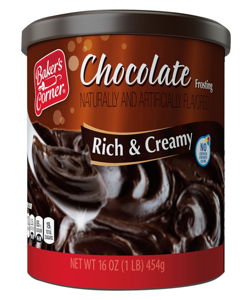 Baker's Corner Rich & Creamy Frosting, Chocolate (16 oz)