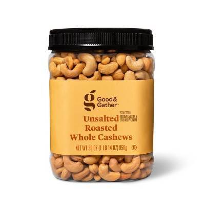 Good & Gather Unsalted Roasted Whole Cashews - 30oz - Good & Gathertm