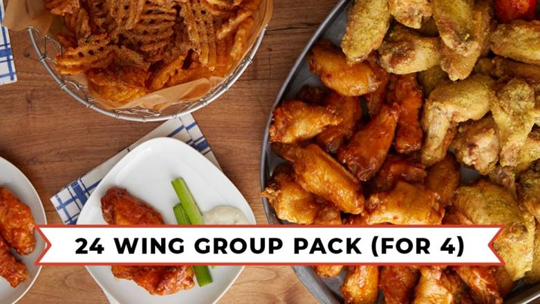 24 Wing Group Pack for 4