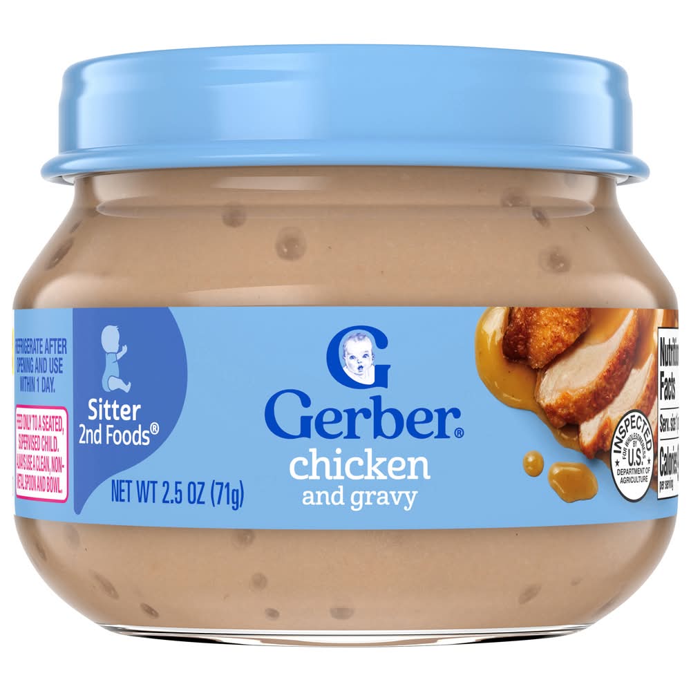 Gerber Mealtime For Baby Chicken & Gravy 2nd Foods (2.5 oz)