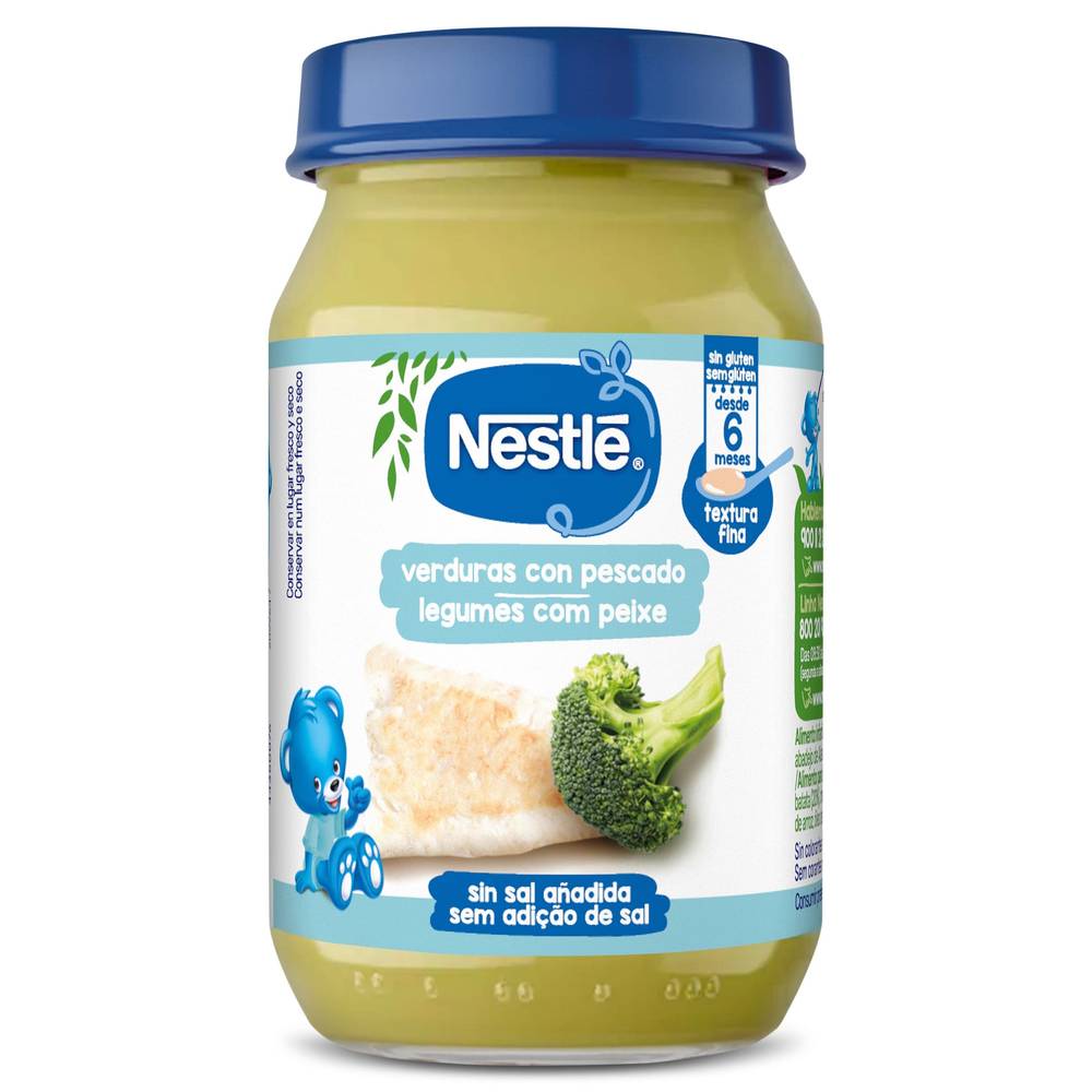 Puré De Verduras Con Pescado Nestlé Frasco 190 G