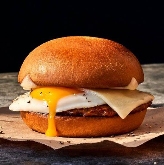 Sausage, Egg & Cheese on Brioche