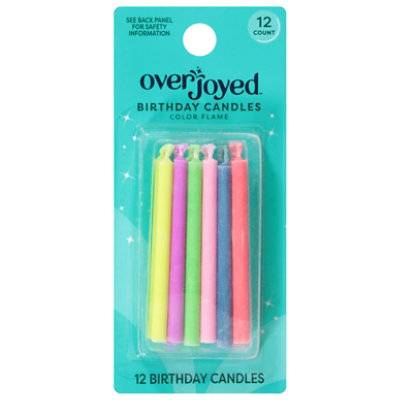 Overjoyed Candles Color Flame - 12 Count