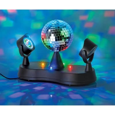 West & Arrow Rotating Disco Ball Party Projector, 11 in
