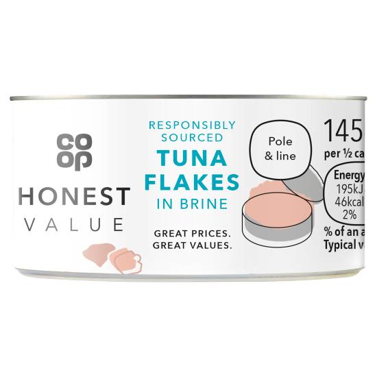 Co-Op Honest Value Tuna Flakes in Brine 145g