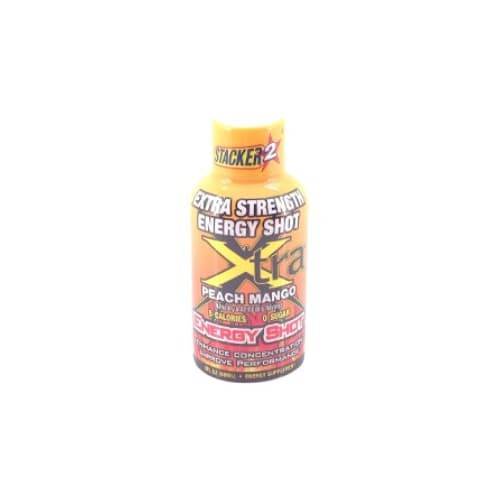 Stacker2 Extra Strength Peach Mango Energy Shot (2 fl oz)