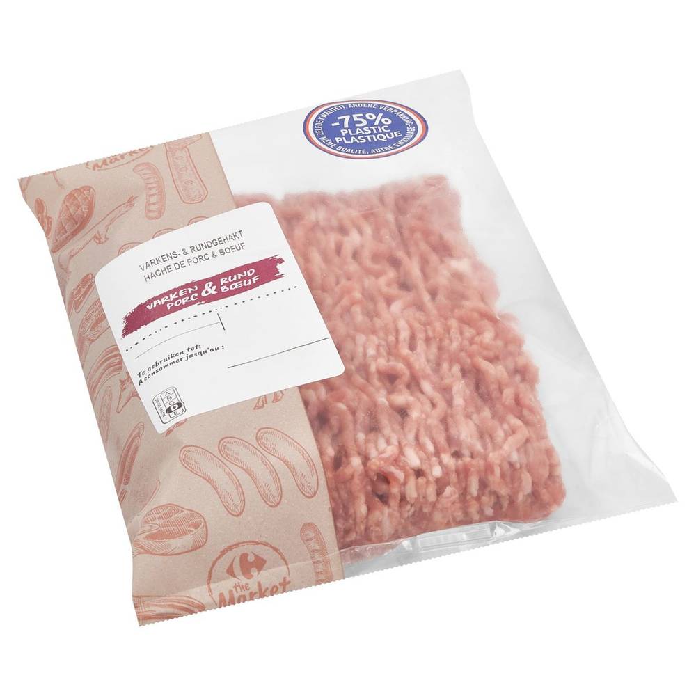 Carrefour Haché Porc/Bœuf +/-500g