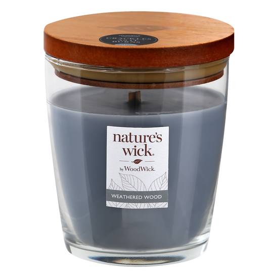 Nature's Wick Weathered Wood Scented Candle
