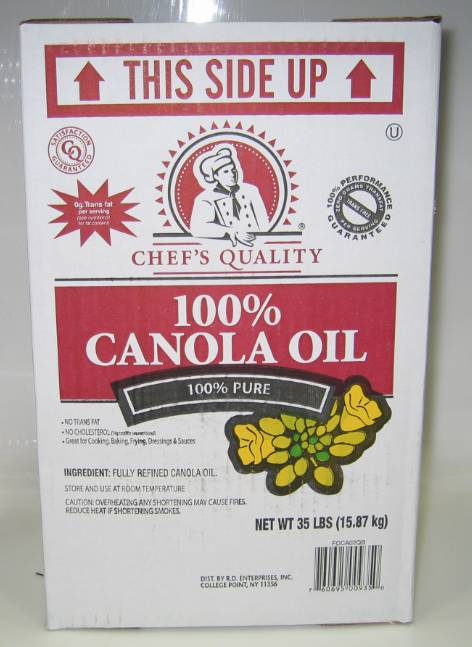 Chef's Quality - 100% Canola Salad Oil - 35 lbs (1 Unit per Case)