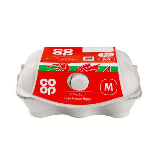 Co-Op Welsh Medium Free Range Eggs 6s