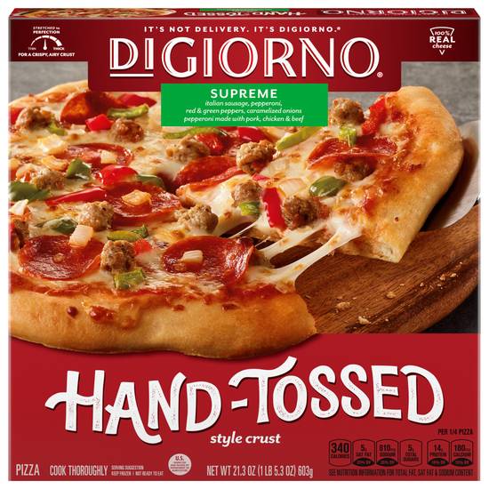Digiorno Hand-Tossed Style Crust Supreme Frozen Pizza
