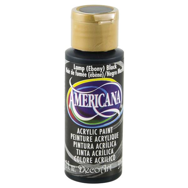 Americana Acrylics Paint Ebony Black (2 oz)