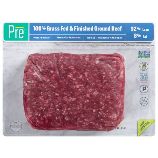 Pre 92% Lean 8% Fat Ground Beef