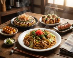 【昔からのこだわりのホルモン焼きそば】うま家 お好み焼き 三河フランク 【昭和横丁】