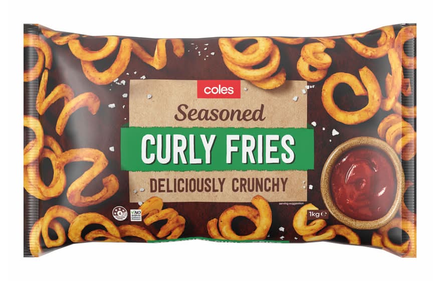 Coles Seasoned Waffle Fries (1kg)