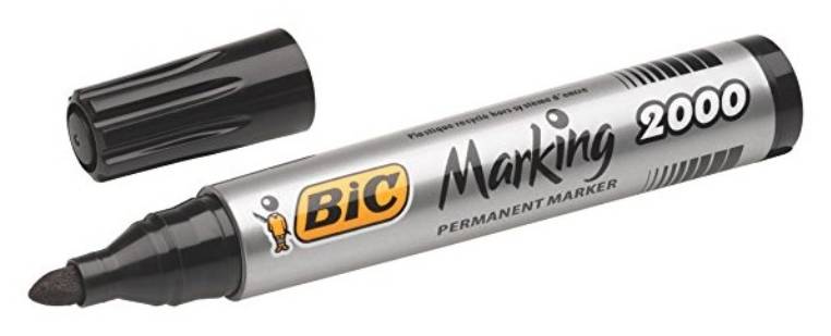 Marcador Permanente Preto Marking 2000 Bic