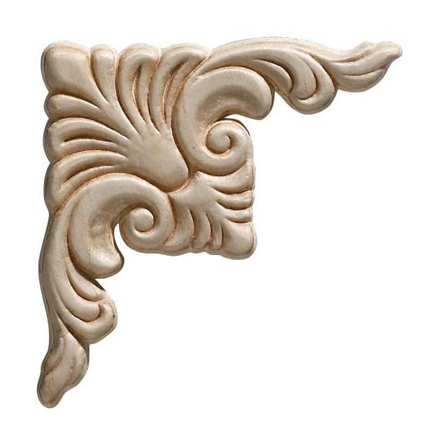 Ornamental Mouldings 3.75-in W x 3.75-in H Acanthus Unfinished Applique | 3319PKWHW