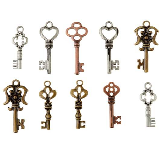 Found Objects Key Charm Assortment By Bead Landing